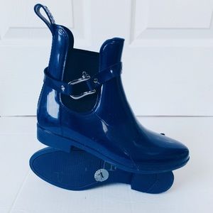 Nautica blue rubber rain winter ankle boots size 7